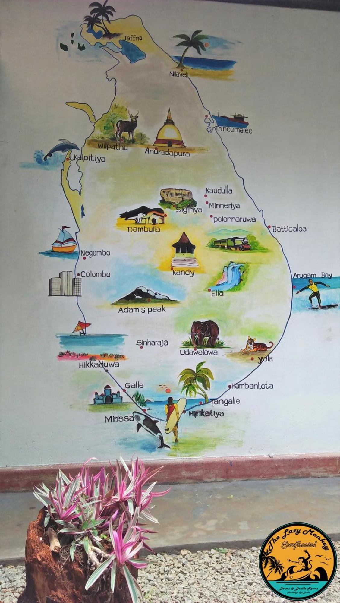 Lazy Monkey Surfhostel - Sri Lanka Dikwella Ngoại thất bức ảnh